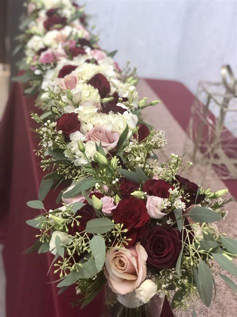 Burgundy And Blush Wedding Bouquets Wedding Flower Arrangements