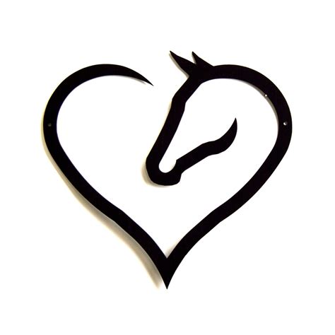 Horse Heart Wall Art Etsy