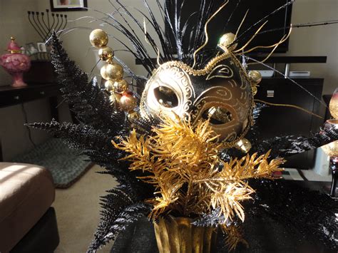 Centerpiece I Made For Kailys Masquerade Ball Mascarade Party