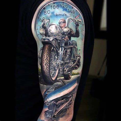 Besides good quality brands, you'll also find plenty of discounts when you shop for tattoo sleeve during big sales. 70 Biker Tattoos For Men - Manly Motorcycle Ink Design Ideas