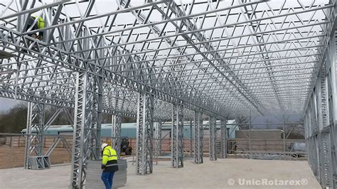 Metal Truss Unic Rotarex® Lightweight Steel Structures Producer