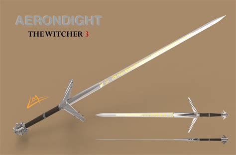 Aerondight From The Witcher 3 3d Model Available By Vmbrinkis On