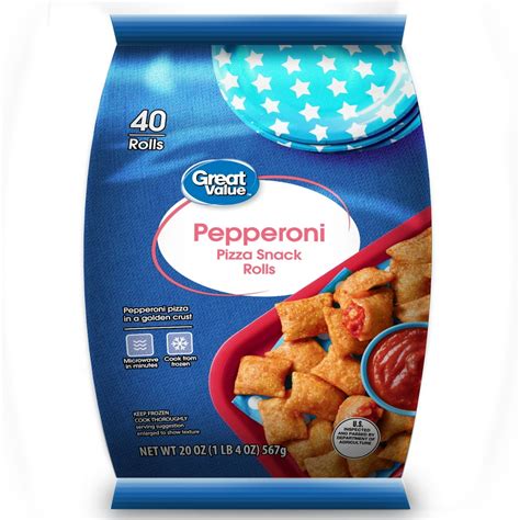Great Value Pepperoni Pizza Snack Rolls 40 Count 20oz