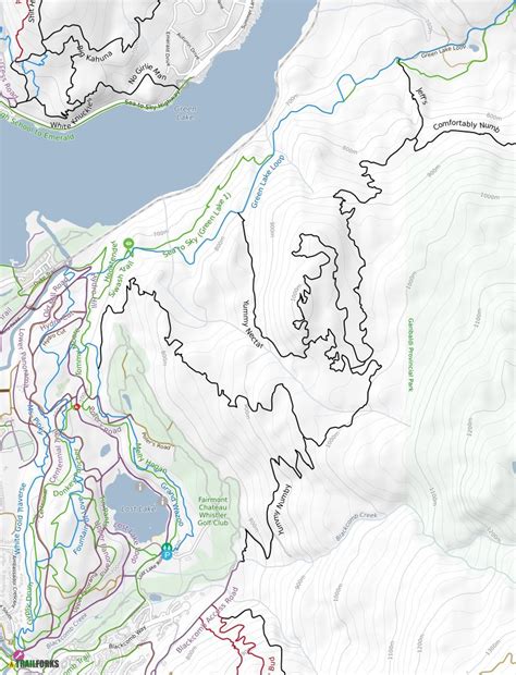Whistler Mountain Whistler Trail Map