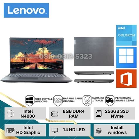Jual Lenovo Ideapad S145 Intel N4000 Ram 8gb 256gb Ssd Slot Hdd