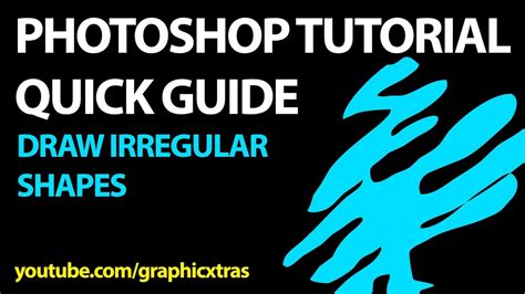 You can use the adobe photoshop shape tools to draw all types of simple and complex shapes. Draw irregular shapes in Photoshop tutorial - YouTube