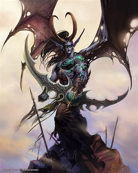 Fantasy Demon Fantasy Warrior Fantasy World Fantasy Races Illidan Stormrage World Of
