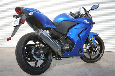 Hysoung gt250rs should only do so if they are over 6 foot plus tall (it is a bigger bike seat height wise than the ninja) and then sell it before the warranty. BIKE MODEL: Kawasaki Ninja 250R