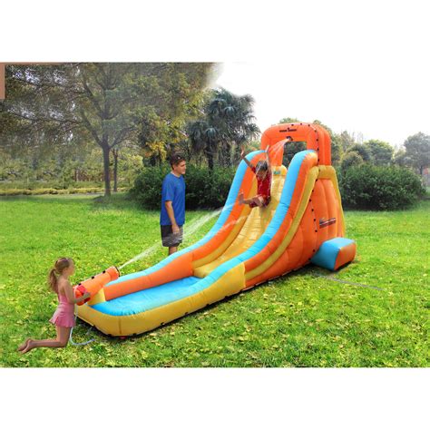 Pick from inflatable water slides, bounce houses, splash pools and play pools. Water Slide My First Backyard Inflatable Waterslide Park ...
