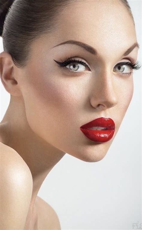 Red Lips Redlips Beauty Portrait Beauty Spells Red Lip Makeup