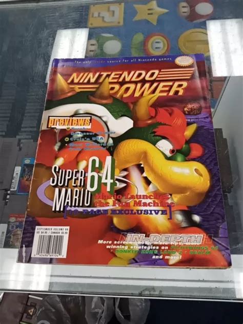 NINTENDO POWER MAGAZINE Volume 88 Sept 96 Super Mario 64 W Turok Poster