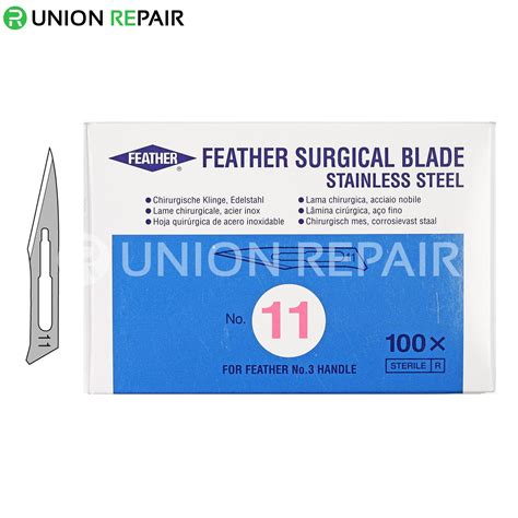 feather 11 sterile surgical blades 100pcs box