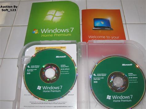 Microsoft Windows 7 Home Premium Full Wsp1 32 Bit And 64 Bit Dvd Ms Win