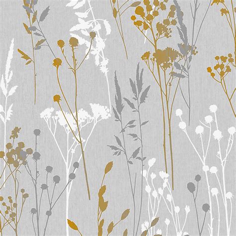 Superfresco Easy Megan Grey And Yellow Floral Textured Wallpaper Diy At Bandq
