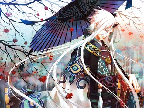 Beautiful Image Of Anime Demon Wallpaper Of Umbrella