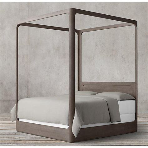 Canopy bed is a piece of furniture that when inside a house lets you sleep in it, to gain sleep bonus for double skill gain. Restoration Hardware Martens King Size Oak Canopy Bed ...