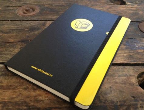 Screen Printed Branded Notebooks For Whitecoat Tv Branded Notebooks Notebook Printing Notebook