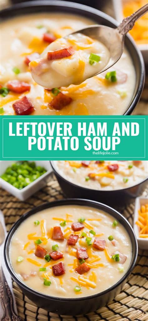 Melt the butter in a large heavy pot over medium heat. Leftover Ham and Potato Soup is the most delicious way to ...