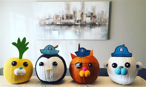 Octonaut Pumpkins Ocean Theme Party Fall Halloween Pumpkin Decorating