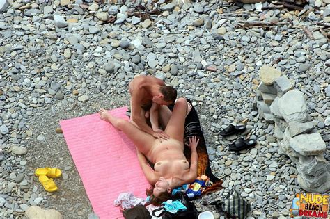 Naked Couple Caught Fucking On Public Nude Beach Photos