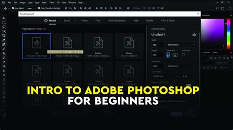 Intro To Adobe Photoshopbeginners Tutorials Part 1 Youtube