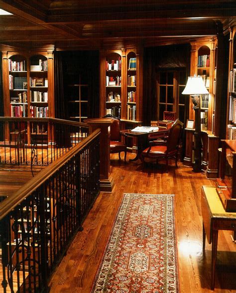 Love The Dark Wood In 2020 Home Library Design Home Libraries Home