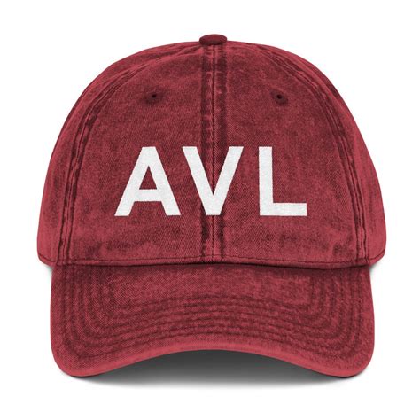Avl Asheville Embroidered Vintage Twill Dad Hat Etsy