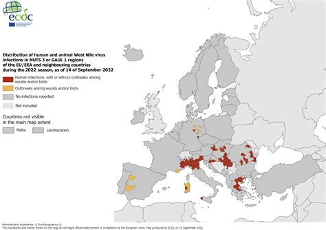 West Nile Virus In Europe In 2022 Infections Among Humans And