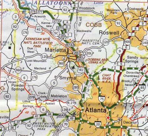 Cobb County Map Georgia Georgia Hotels Motels Vacation Rentals