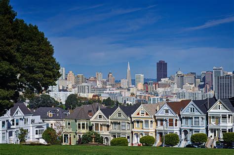View Of The Painted Ladies From Alamo Square Park San Fra Flickr