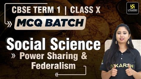 Class Social Science Mcq Power Sharing And Federalism Cbse