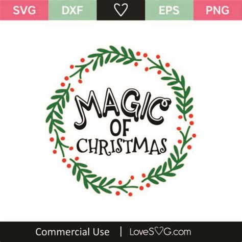 Magic Of Christmas Svg Cut File