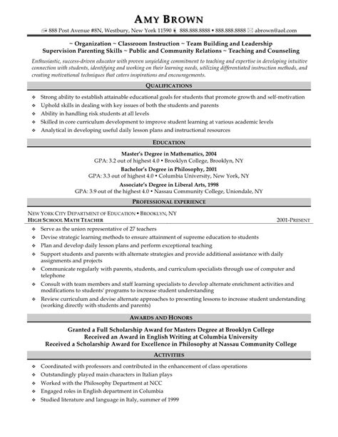 50 How To Write A Teacher Resume That You Can Imitate