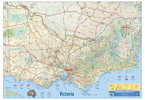 Large Map Of Victoria Australia