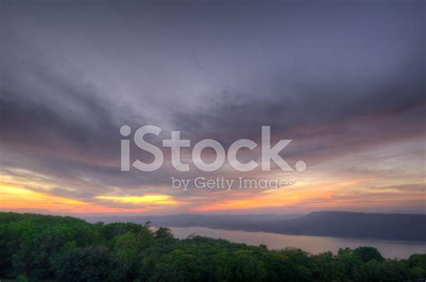 Twilight Sunset At Lake Stock Photo Royalty Free Freeimages