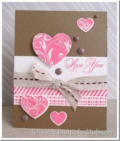 Impression Obsession Dt Challenge I Heart You Stampin Up Valentine Cards Valentines