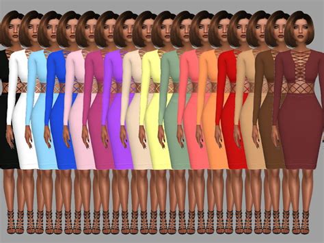 Mp Bandage Dress At Btb Sims Martyp Sims 4 Updates