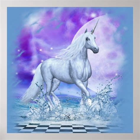 Majestic Unicorn Poster