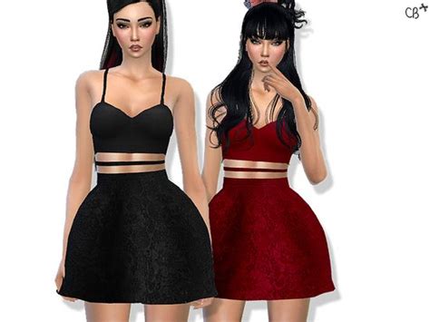 Cherryberrysims Party Princess Dress Sims 4 Dresses Sims 4 Clothing