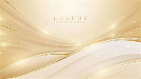 Luxury Abstract Gold Background With Glitter Light Effect Decoration