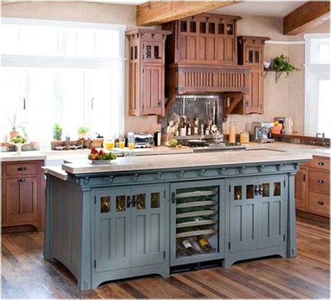 Arts And Crafts Kitchen Island Mission Style Kitchens Craftsman Style