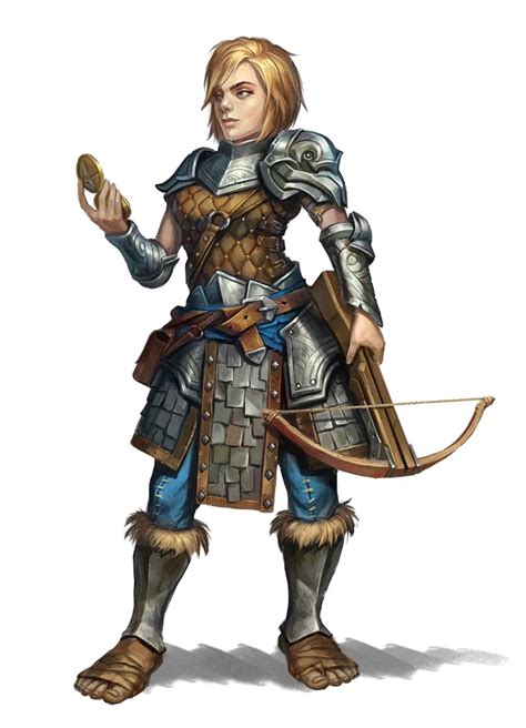 Female Halfling Fighter Rogue Pathfinder Pfrpg Dnd Dandd 35 5e 5th Ed