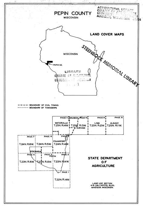 ‎pepin County Wisconsin Land Cover Maps Uwdc Uw Madison Libraries