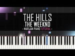 How To Play: The Weeknd - The Hills | Piano Tutorial + Sheets - YouTube
