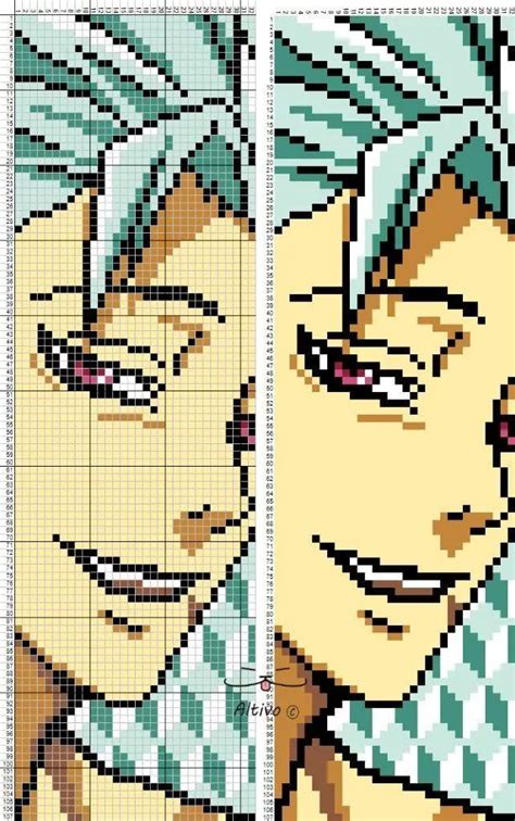 Pin by future nimo on схемы | Pixel art, Pixel art grid, Anime pixel art