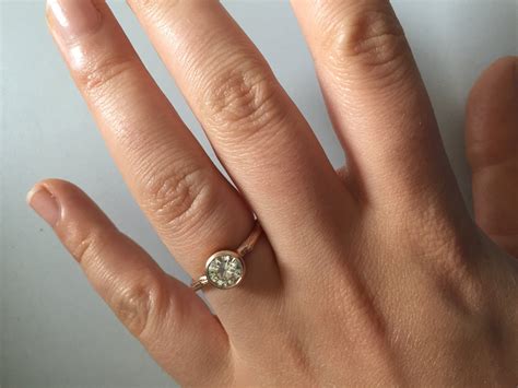 Bezel Set Engagement Rings And How They Look With A Wedding Band Rweddingplanning