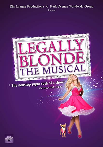 Eliteprint Best Uk Musical Theatre Posters Legally Blonde On 250gsm