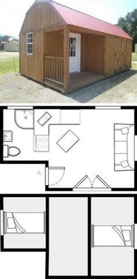 12x20 Floor Plan Cabin Layout Tiny House Shedplans Ca