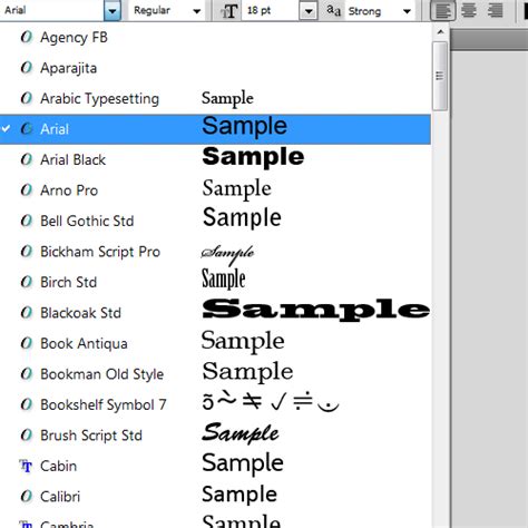 Adobe Photoshop Fonts List Hoperenew