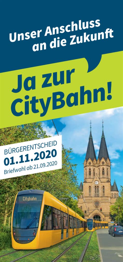 Infomaterial Bürger Pro Citybahn